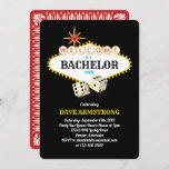 Las Vegas Marquee Bachelor Party Invitation at Zazzle