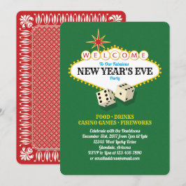 Las Vegas Marquee New Years Eve Party Invitation