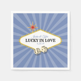 Las Vegas Marquee Wedding in Hydrangea 2 Napkins