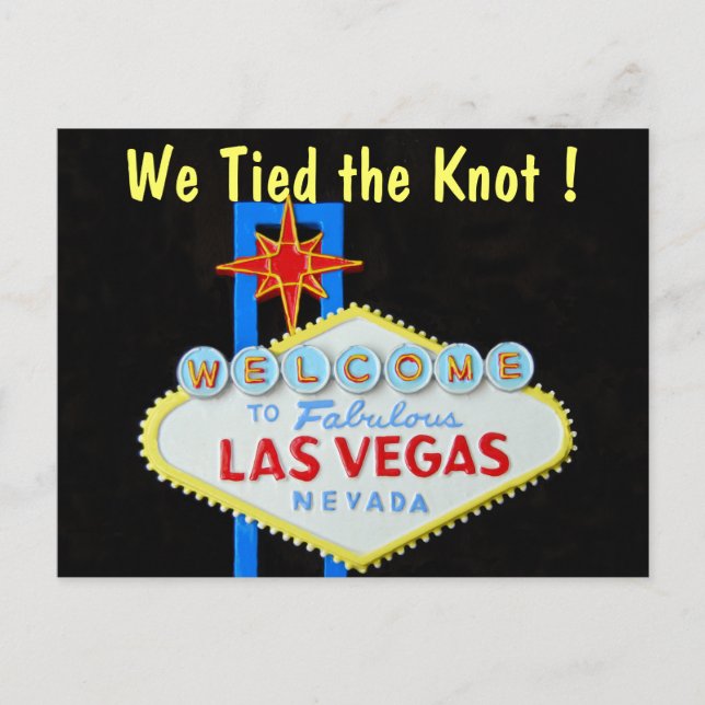 Las Vegas Marriage Announcement (Front)