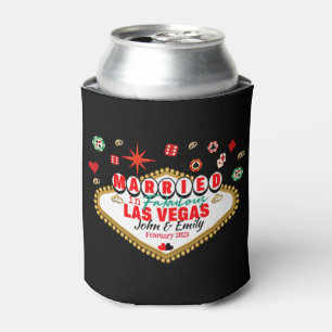 Las Vegas Married Couple Matching Vacation Nevada  Can Cooler