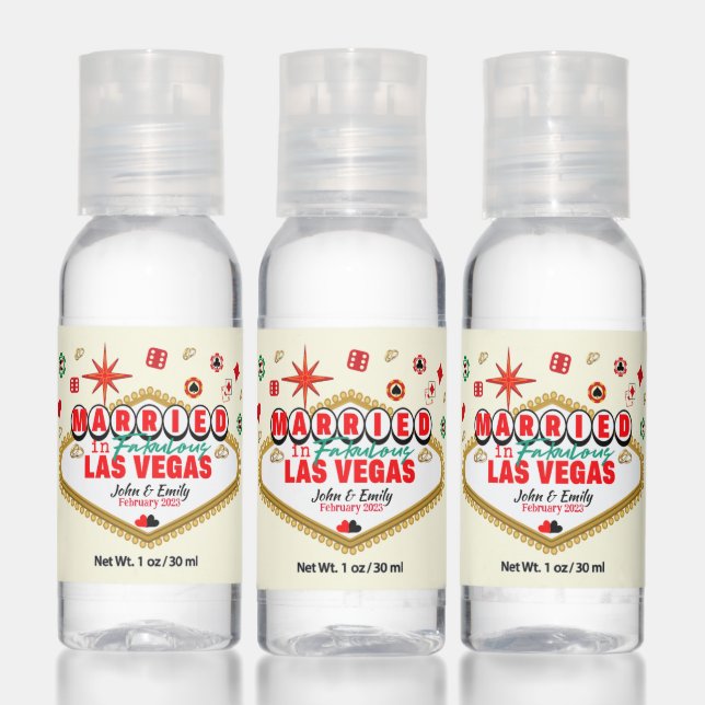 Las Vegas Married Couple Matching Vacation Nevada  Hand Sanitizer (Set)