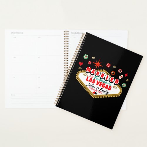 Las Vegas Married Couple Matching Vacation Nevada  Planner