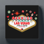 Las Vegas Married Couple Matching Vacation Nevada  Plaque<br><div class="desc">This design is special for couples who have married in Las Vegas. A full color design that if you wear it you will receive thousands of compliments. Wear it with your husband-wife and create unforgettable moments in Las Vegas Nevada</div>