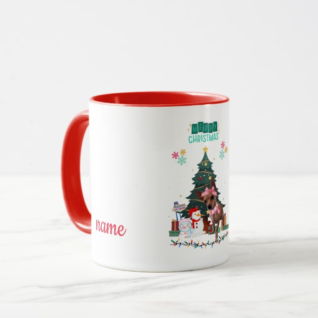 Las Vegas Merry Christmas Chihuahua Mug (Front Left)