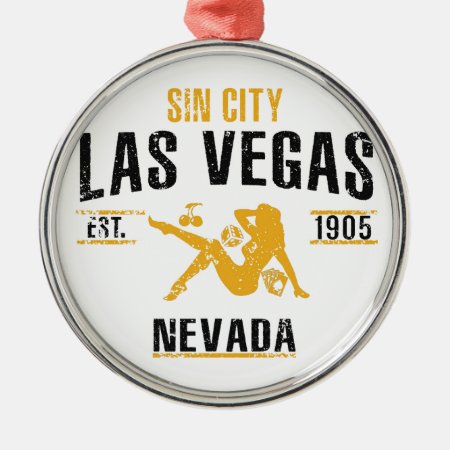 Las Vegas Metal Ornament