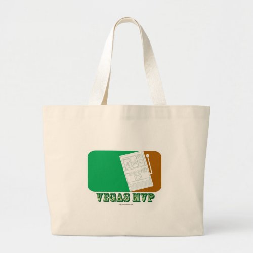 Las Vegas MVP Fun Travel Cartoon Large Tote Bag