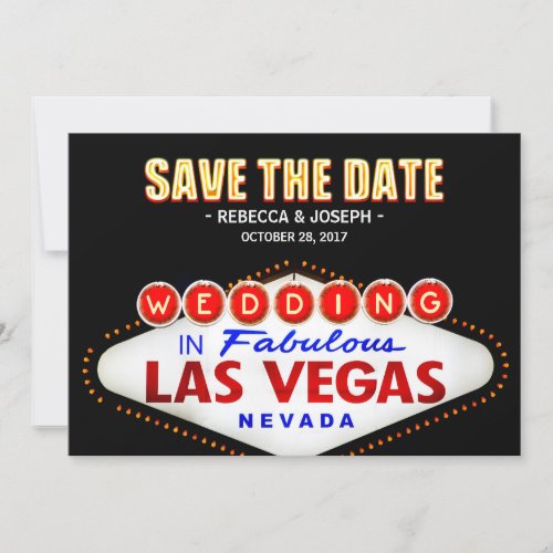 Las Vegas Neon Sign _ Save the Date Wedding