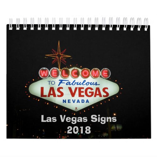 Las Vegas Neon Signs _ 2018 Calendar