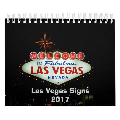 Las Vegas Neon Signs Calendar