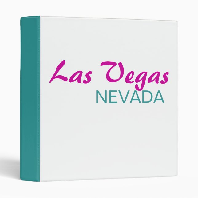 Las Vegas Nevada 3 Ring Binder (Front/Spine)