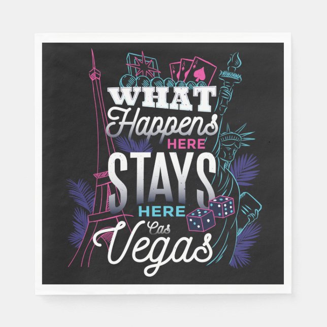 Las Vegas, Nevada, Casino, Wedding, Birthday, USA Napkins (Front)