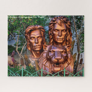 Las Vegas Nevada.Christmas Greetings Jigsaw Puzzle