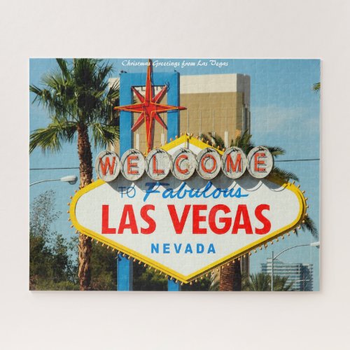 Las Vegas NevadaChristmas Greetings Jigsaw Puzzle