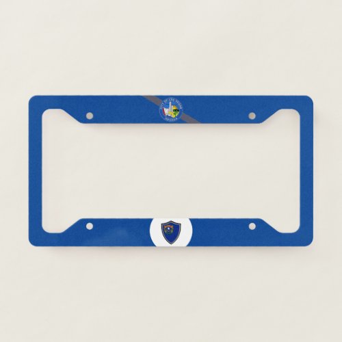 Las Vegas Nevada city flag License Plate Frame