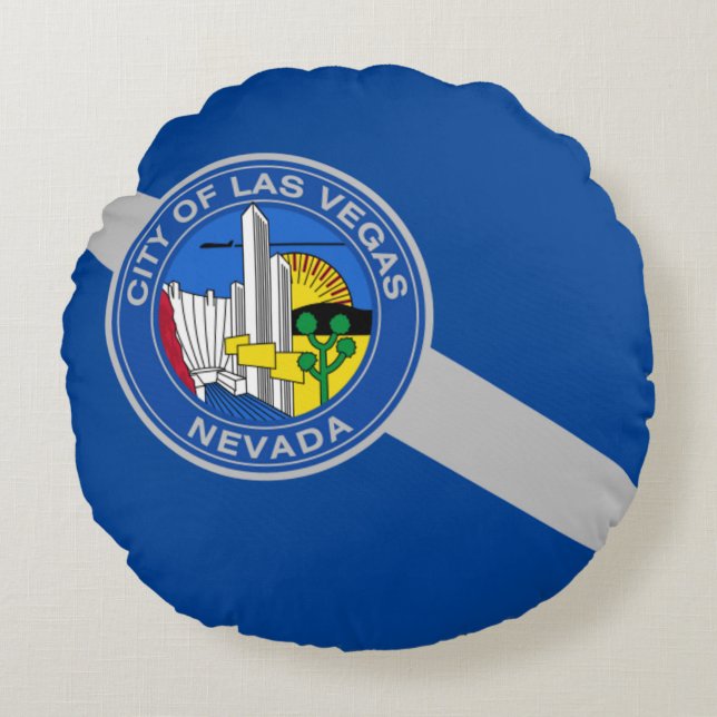 Las Vegas (Nevada) City flag  Round Pillow (Front)