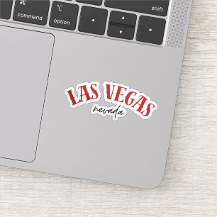 Las Vegas Nevada Cool Red Sticker