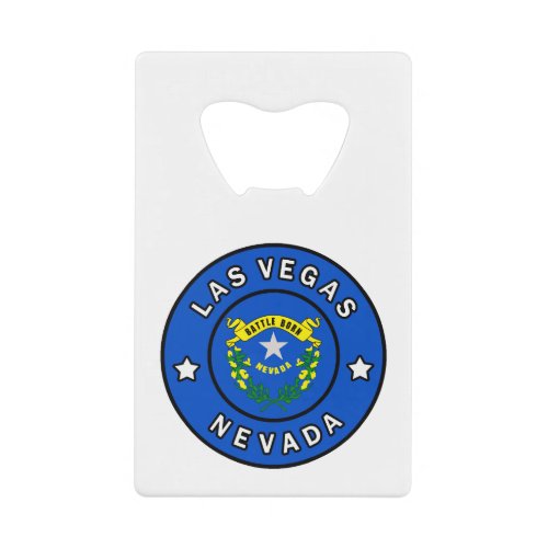 Las Vegas Nevada Credit Card Bottle Opener