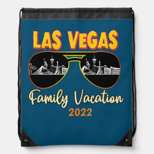 Las Vegas Nevada Family Vacation Matching 2022  Drawstring Bag