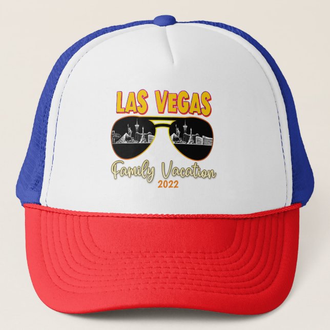 Las Vegas Nevada Family Vacation Matching 2022  Trucker Hat (Front)