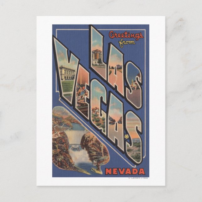 Las Vegas, Nevada - Large Letter Scenes 2 Postcard (Front)