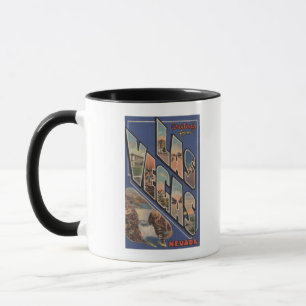 Las Vegas, Nevada - Large Letter Scenes Mug