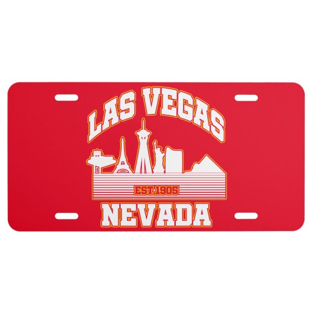 Las Vegas,Nevada License Plate (Front)