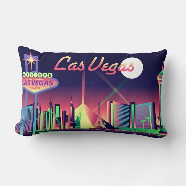 Las Vegas Nevada Lumbar Pillow (Front)