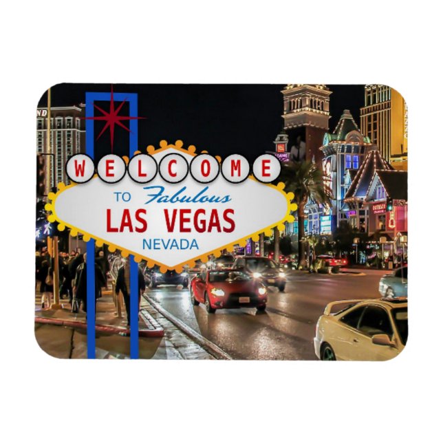 Las Vegas, Nevada  -  Magnet (Horizontal)