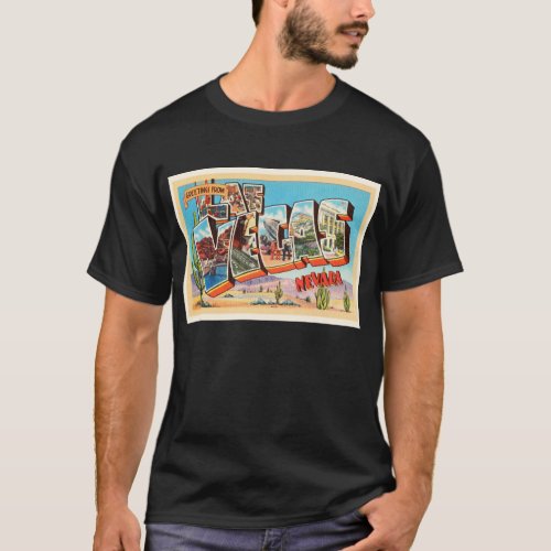 Las Vegas Nevada NV Old Vintage Travel Souvenir T_Shirt
