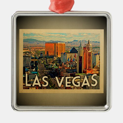 Las Vegas Nevada Ornament Vintage Travel