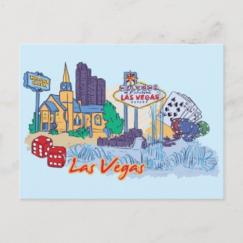 Las Vegas Nevada Postcard