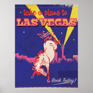 Las Vegas, Nevada retro travel poster