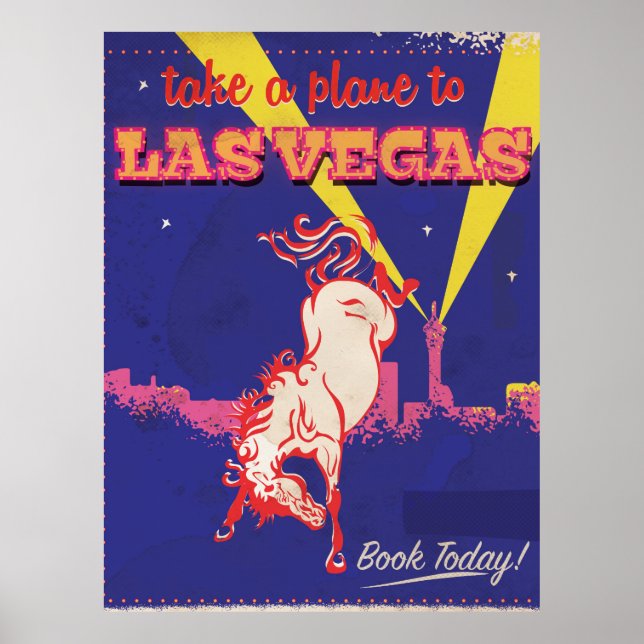 Las Vegas, Nevada retro travel poster (Front)