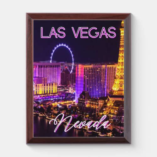 Las Vegas Nevada Skyline     Award Plaque