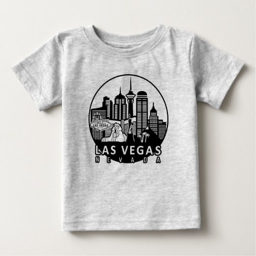 Las Vegas Nevada Skyline Baby T_Shirt