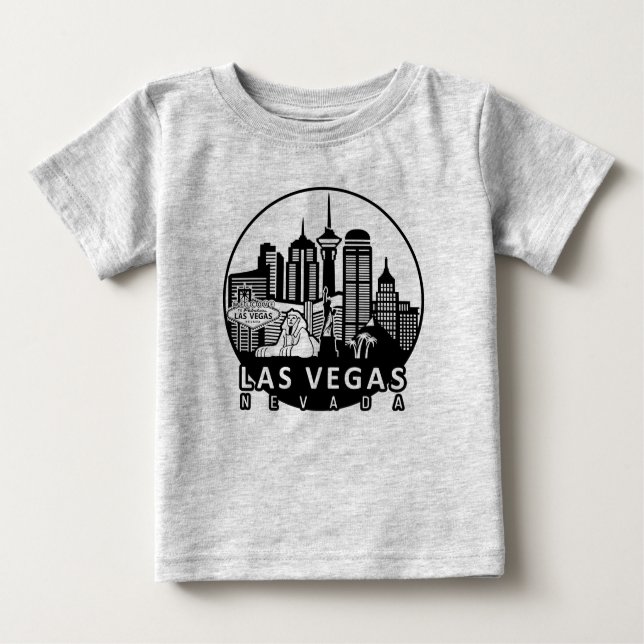 Las Vegas Nevada Skyline Baby T-Shirt (Front)