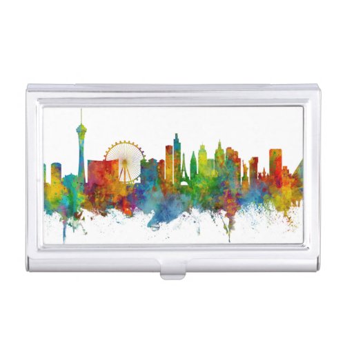 Las Vegas Nevada Skyline Business Card Case