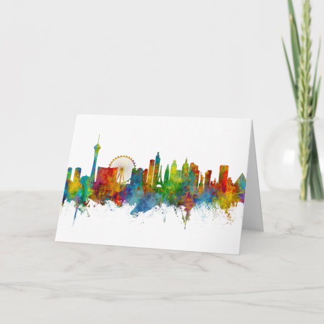 Las Vegas Nevada Skyline Card (Front)
