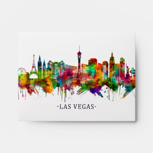 Las Vegas Nevada Skyline Envelope