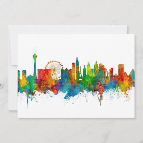 Las Vegas Nevada Skyline Invitation