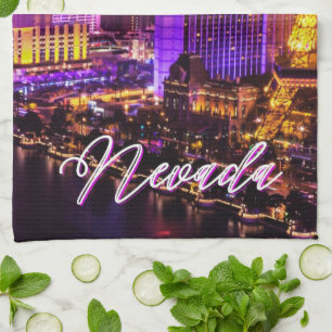 Las Vegas Nevada Skyline  Kitchen Towel