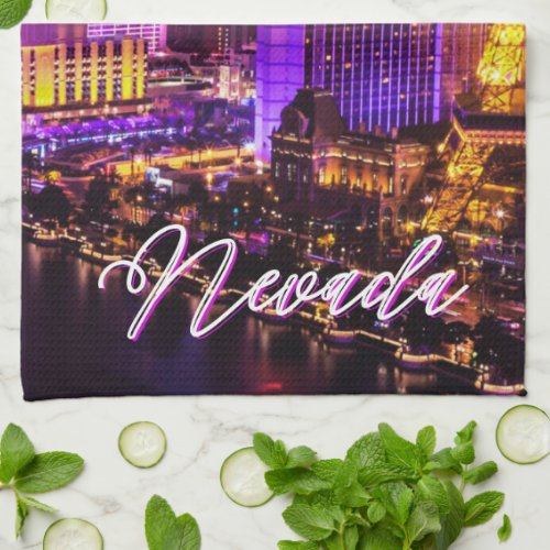 Las Vegas Nevada Skyline  Kitchen Towel