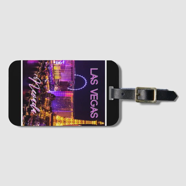 Las Vegas Nevada Skyline     Luggage Tag (Front Horizontal)