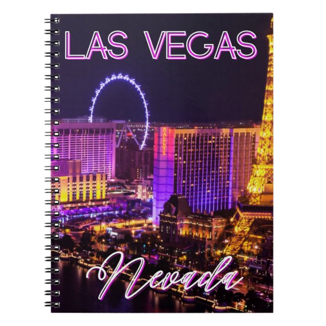 Las Vegas Nevada Skyline    Notebook (Front)