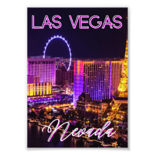 Las Vegas Nevada Skyline   Photo Print