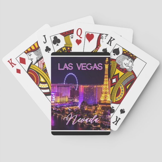 Las Vegas Nevada Skyline   Poker Cards (Back)