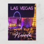 Las Vegas Nevada Skyline    Postcard