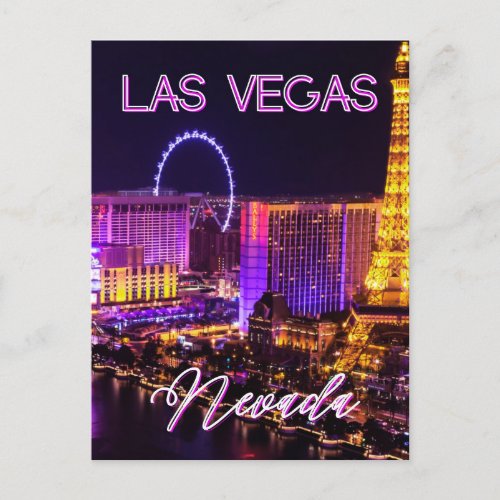 Las Vegas Nevada Skyline    Postcard