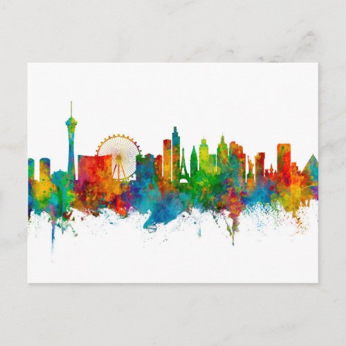 Las Vegas Nevada Skyline Postcard